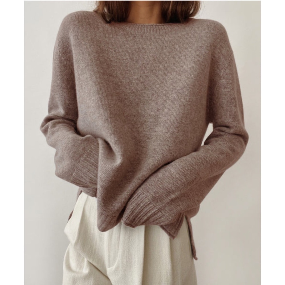 Jenni Kayne Everyday Sweater in Taupe, Size Small
